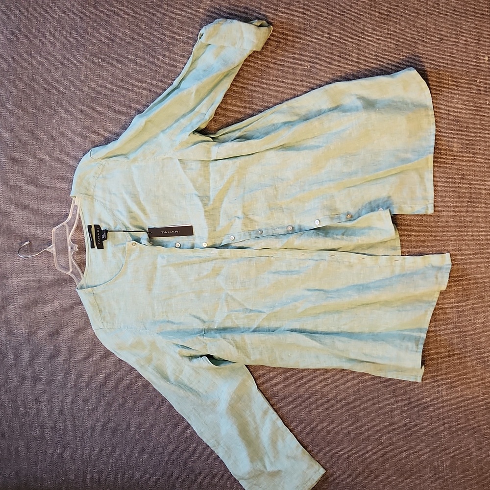 Linen long shirt